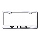 Automotive Gold License Plate Frame - Silver Stainless Steel - LFVTEEC