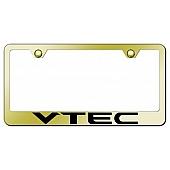Automotive Gold License Plate Frame - Gold Stainless Steel - LFVTEEG