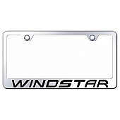 Automotive Gold License Plate Frame - Silver Stainless Steel - LFWINEC