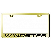 Automotive Gold License Plate Frame - Gold Stainless Steel - LFWINEG