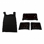 Rugged Ridge Soft Top - Black Fastback Top Vinyl - 1377235
