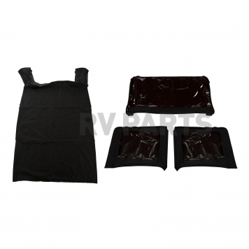 Rugged Ridge Soft Top - Black Fastback Top Vinyl - 1377235