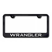 Automotive Gold License Plate Frame - Black Stainless Steel - LFWRAEB