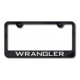 Automotive Gold License Plate Frame - Black Stainless Steel - LFWRAEB
