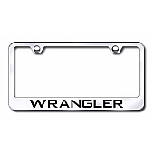Automotive Gold License Plate Frame - Silver Stainless Steel - LFWRAEC