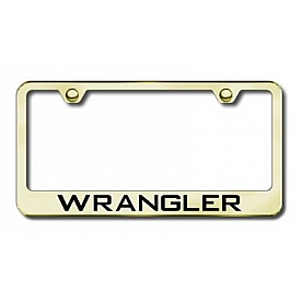 Automotive Gold License Plate Frame - Gold Stainless Steel - LFWRAEG