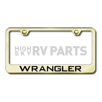 Automotive Gold License Plate Frame - Gold Stainless Steel - LFWRAEG