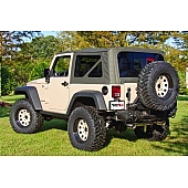 Rugged Ridge Soft Top - Khaki Fastback Top Sailcloth Fabric - 1373636