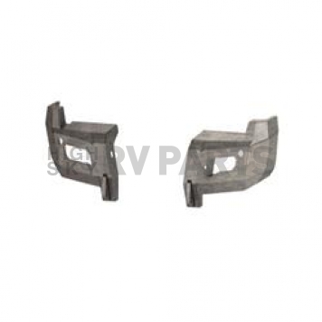 Road Armor Bumper End Bare Silver Steel - 3152DRB