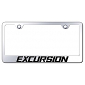Automotive Gold License Plate Frame - Silver Stainless Steel - LFXCUEC