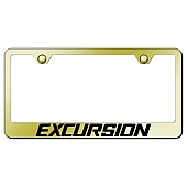 Automotive Gold License Plate Frame - Gold Stainless Steel - LFXCUEG