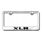 Automotive Gold License Plate Frame - Silver Stainless Steel - LFXLREC