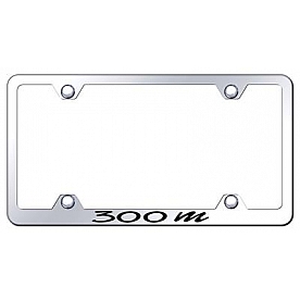 Automotive Gold License Plate Frame - Silver Stainless Steel - LFW30MEC