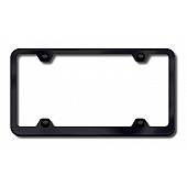 Automotive Gold License Plate Frame - Black Stainless Steel - LFW464B