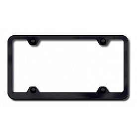 Automotive Gold License Plate Frame - Black Stainless Steel - LFW464B