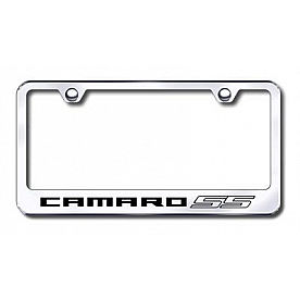 Automotive Gold License Plate Frame - Silver Stainless Steel - LFCMRSSEC