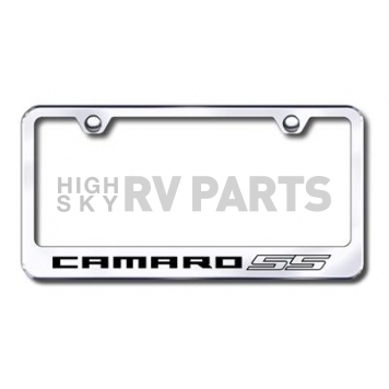 Automotive Gold License Plate Frame - Silver Stainless Steel - LFCMRSSEC