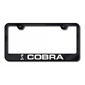 Automotive Gold License Plate Frame - Black Stainless Steel - LFCOBEB