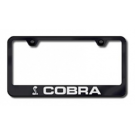 Automotive Gold License Plate Frame - Black Stainless Steel - LFCOBEB
