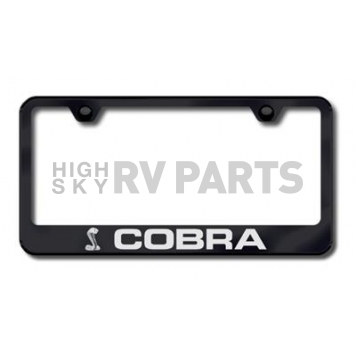 Automotive Gold License Plate Frame - Black Stainless Steel - LFCOBEB