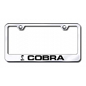 Automotive Gold License Plate Frame - Silver Stainless Steel - LFCOBEC