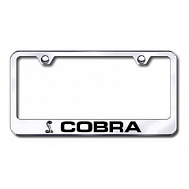 Automotive Gold License Plate Frame - Silver Stainless Steel - LFCOBEC