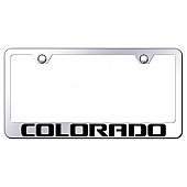 Automotive Gold License Plate Frame - Silver Stainless Steel - LFCOLEC