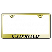 Automotive Gold License Plate Frame - Gold Stainless Steel - LFCONEG