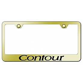 Automotive Gold License Plate Frame - Gold Stainless Steel - LFCONEG