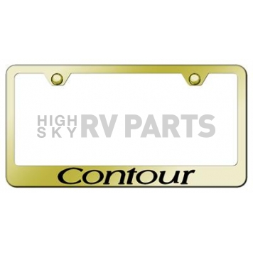 Automotive Gold License Plate Frame - Gold Stainless Steel - LFCONEG