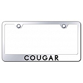Automotive Gold License Plate Frame - Silver Stainless Steel - LFCOUEC