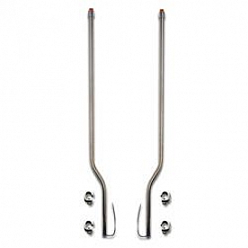 Bores Bumper Guide With LED Amber Marker/ Turn Signal Indicator Tip Set Of 2 - 848211