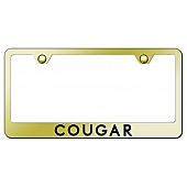 Automotive Gold License Plate Frame - Gold Stainless Steel - LFCOUEG