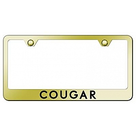Automotive Gold License Plate Frame - Gold Stainless Steel - LFCOUEG