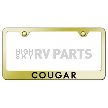 Automotive Gold License Plate Frame - Gold Stainless Steel - LFCOUEG