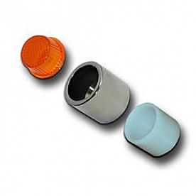 Bores Bumper Guide Light Lens Amber Round - 1300