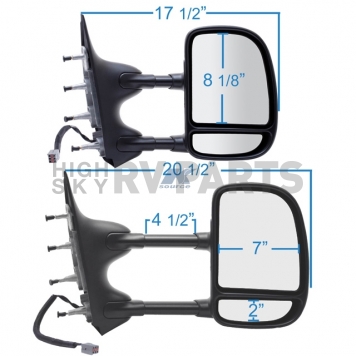 K-Source Exterior Towing Mirror Electric OEM Single - 61203F-2