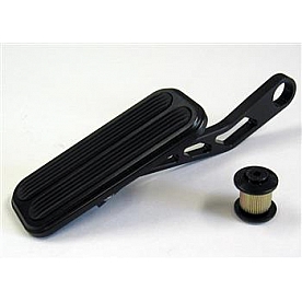 Lokar Performance Accelerator Pedal - Black Aluminum - XDBW6012