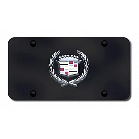 Automotive Gold License Plate - Cadillac Old Logo Stainless Steel - CADCB