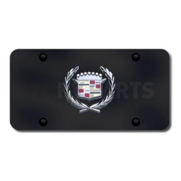 Automotive Gold License Plate - Cadillac Old Logo Stainless Steel - CADCB