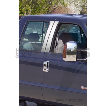 Putco Body Pillar Cover - Polished Stainless Steel Silver Set of 4 - 402600-1