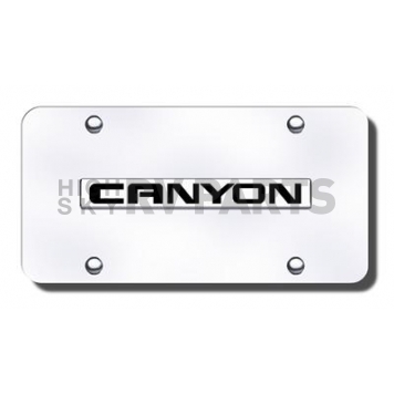 Automotive Gold License Plate - Canyon Stainless Steel - CANNCC
