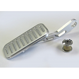 Lokar Performance Accelerator Pedal - Silver Aluminum - DBW6010