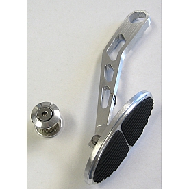 Lokar Performance Accelerator Pedal - Silver Aluminum - DBW6104