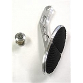 Lokar Performance Accelerator Pedal - Silver Aluminum - DBW6105