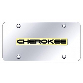 Automotive Gold License Plate - Cherokee Stainless Steel - CHENGC
