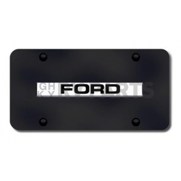 Automotive Gold License Plate - Ford Stainless Steel - FORNCB