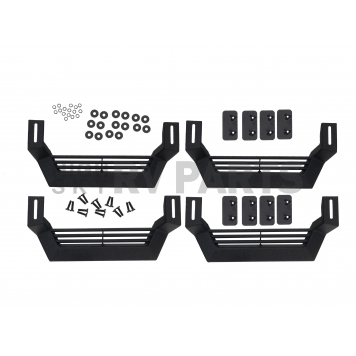 Rampage Nerf Bar Step Black Textured Powder Coated Steel Set of 4 - 26410034-1