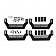 Rampage Nerf Bar Step Black Textured Powder Coated Steel Set of 4 - 26410034
