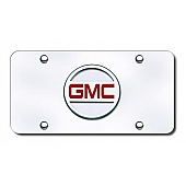 Automotive Gold License Plate - GMC New Logo Stainless Steel - GMC2CC